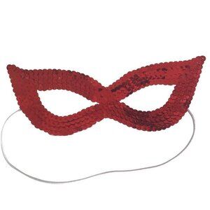Diona J Rouge Sparkle Bling Sequin Eye Costume Masque Chat Halloween Accessorie